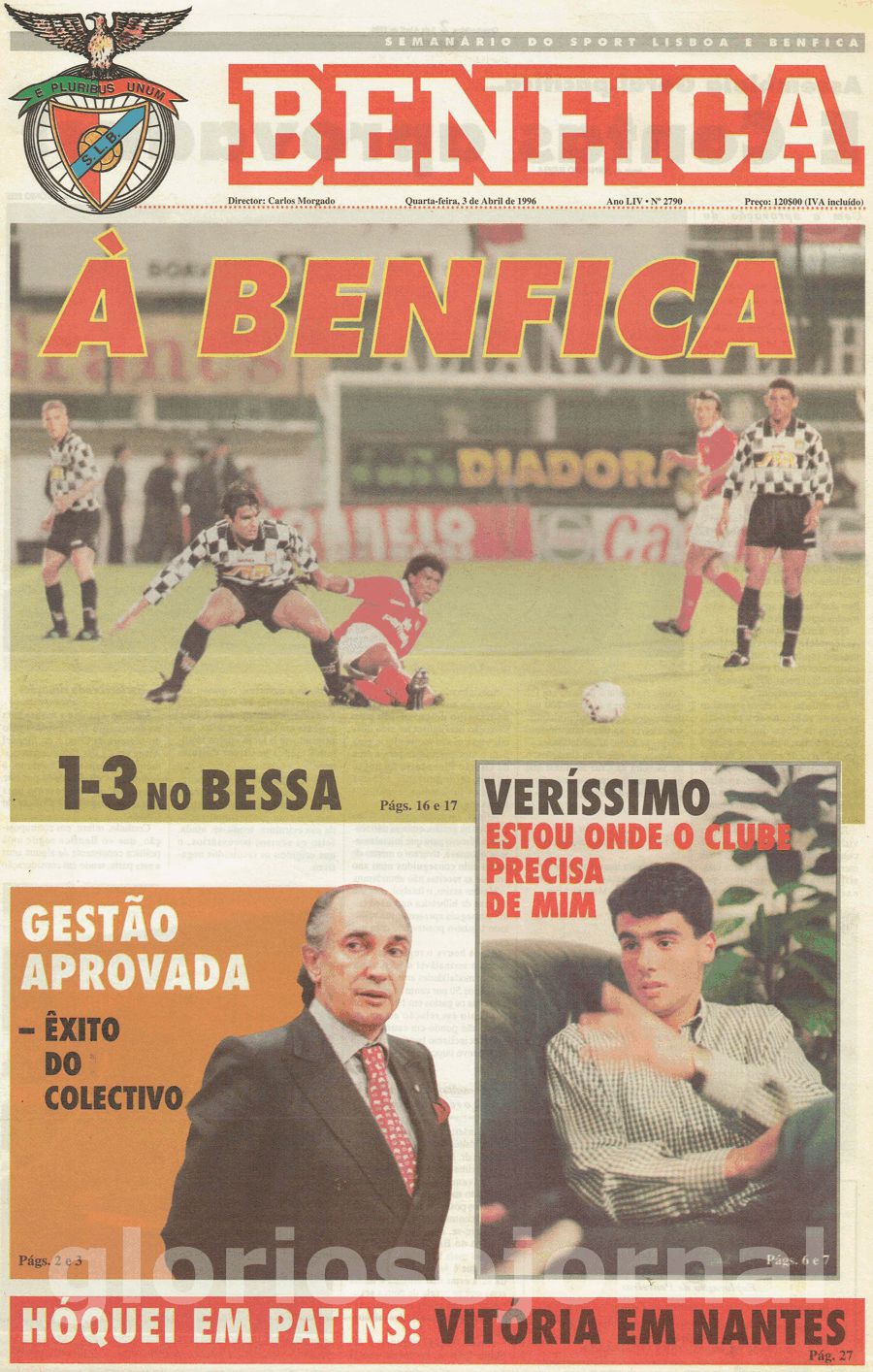 jornal o benfica 2790 1996-04-03